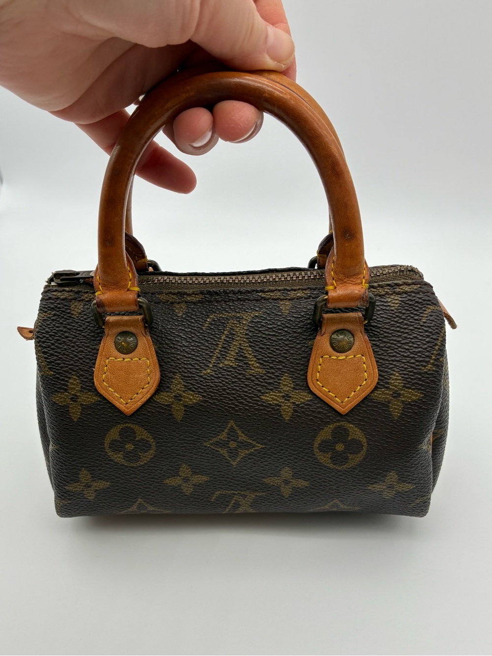 Louis Vuitton mini nano speedy monogram bag